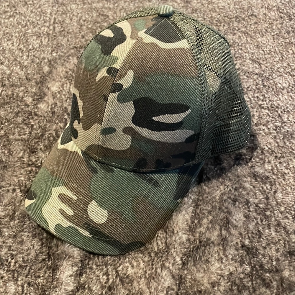 Camo Ponytail Baseball Cap